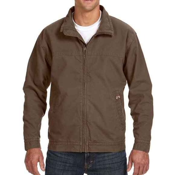 Vintage NATURAL ISSUE Jacket Men's Large Brown Insulated Full Zip Distressed - Picture 2 of 12